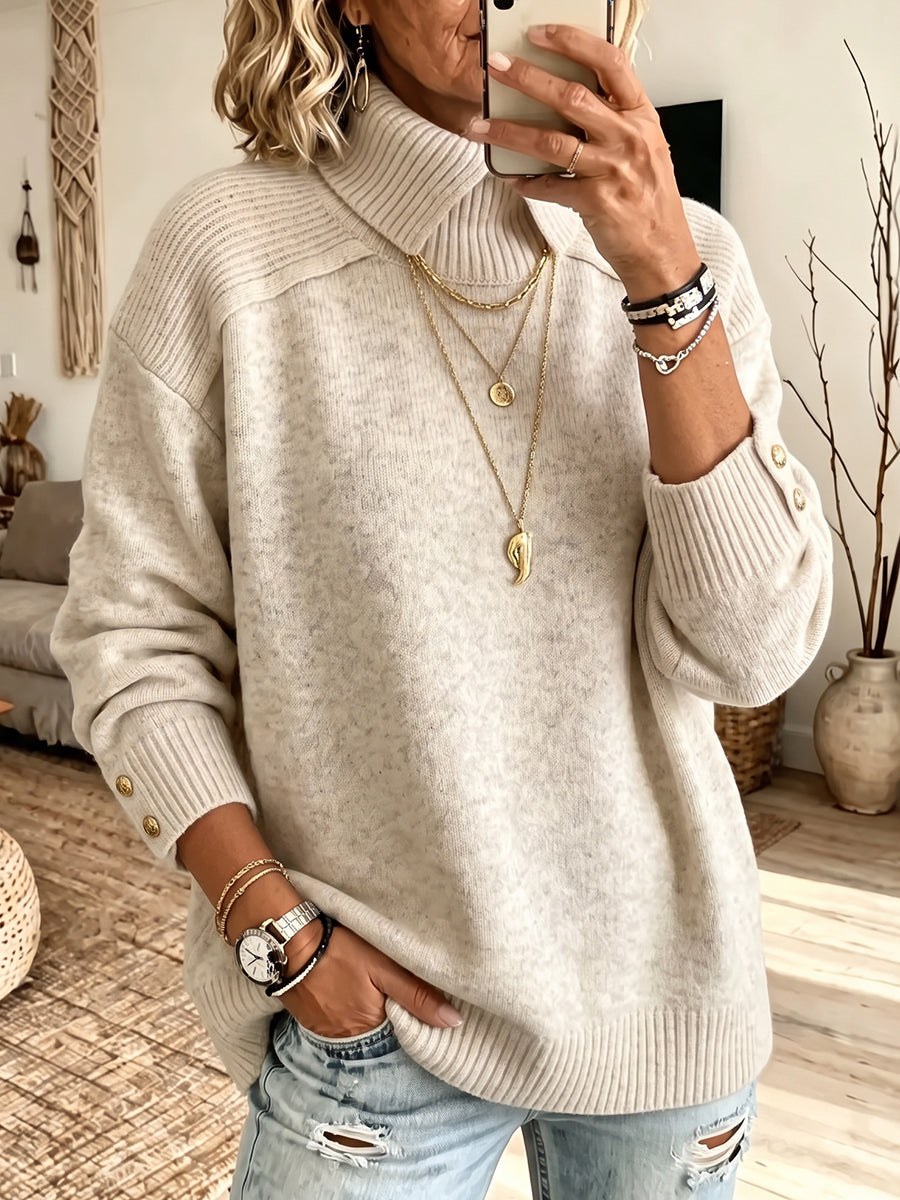 Cozy Turtleneck Knit Pullover