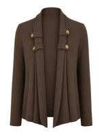 Cozy Button-detail Knit Cardigan