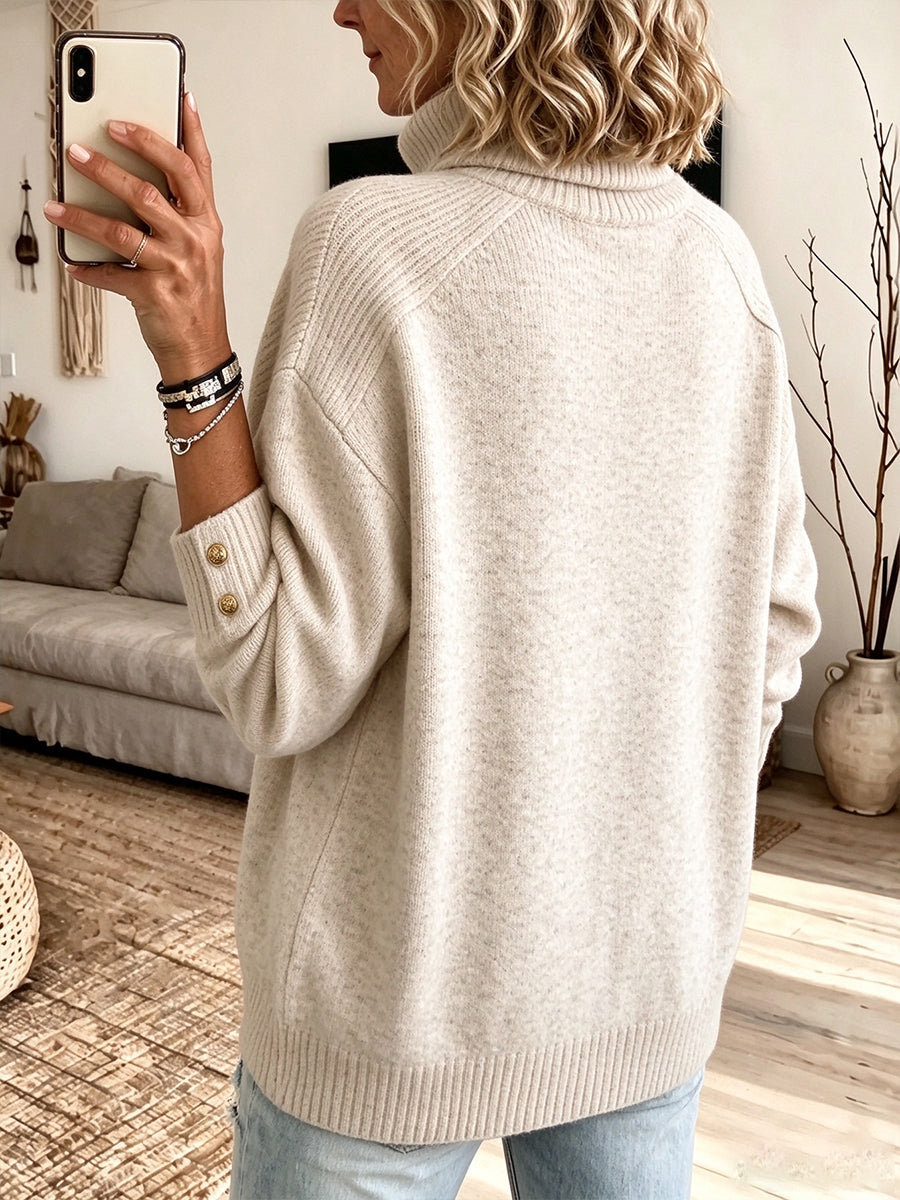 Cozy Turtleneck Knit Pullover