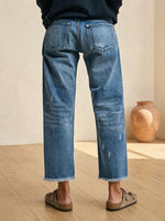 đ„Hot Sale 3000+đ„Women's Retro Fringed Cropped Straight Leg Jeans