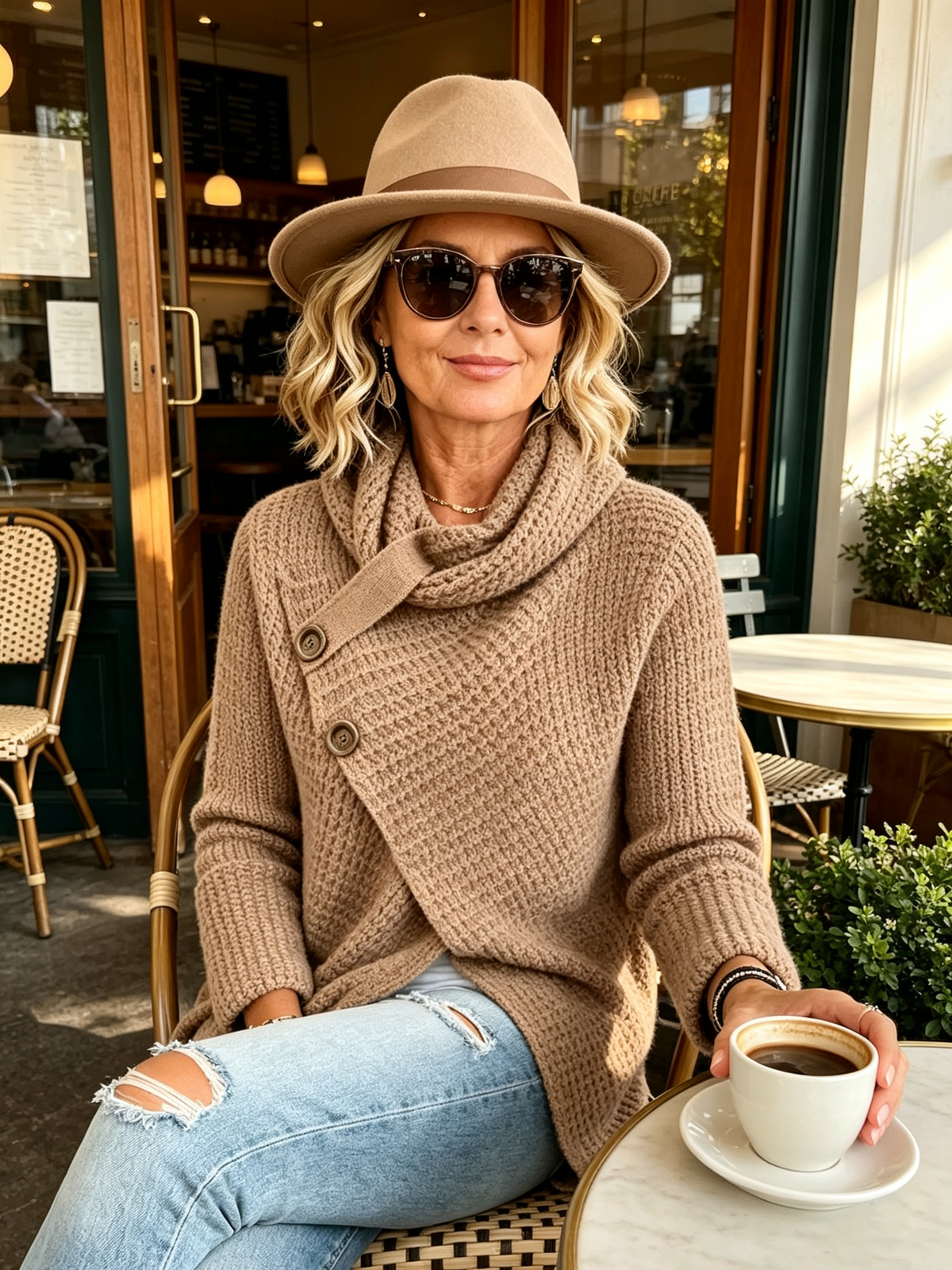 Cozy Knitted Asymmetrical Sweater