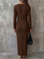 V-neck Leopard Spliced Wrap Ruched Long Sleeve Maxi Dress