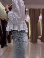 Cozy, Casual Linen And Cotton Shirt With Trim